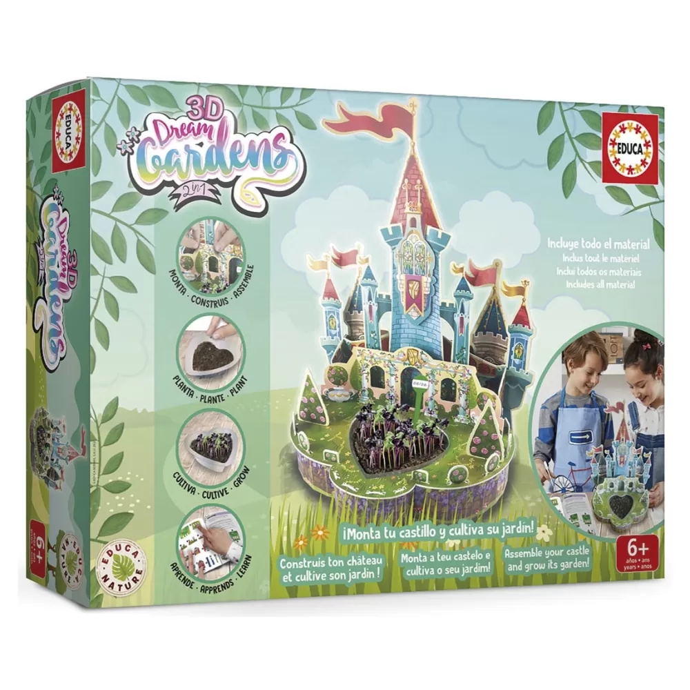 Educa Borrás Puzzles Y Construcciones*Puzle 3D Dream Gardens Castillo