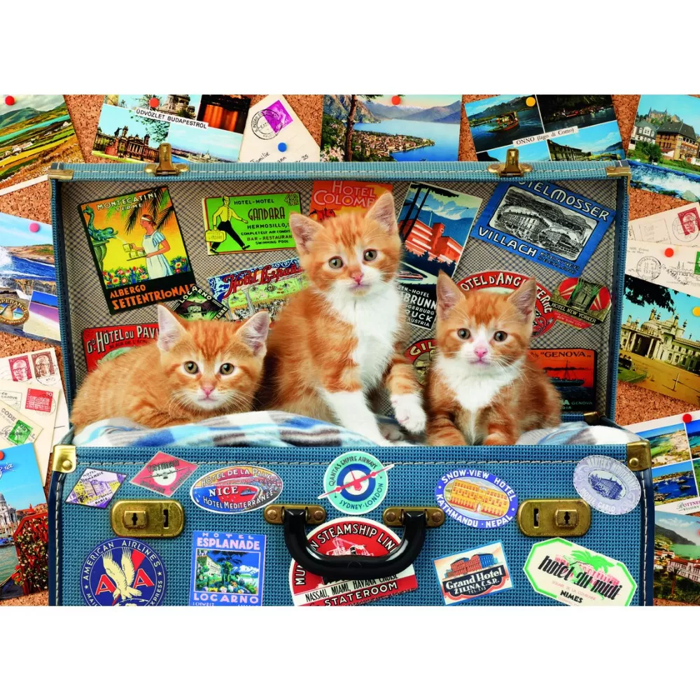 Educa Borrás Puzzles Y Construcciones*Puzzle 200 Piezas Gatitos Viajeros