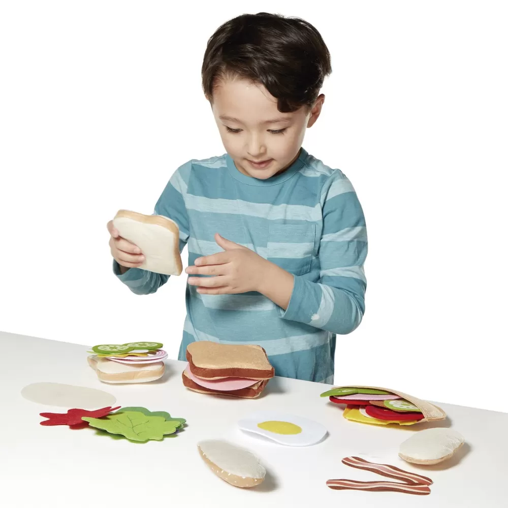 Melissa & Doug Preescolar*Sandwich De Fieltro Playset