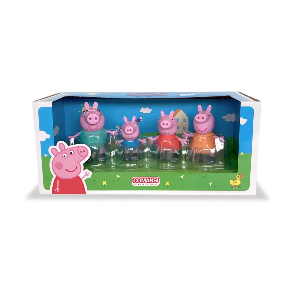 Comansi Munecos Articulados*Set Coleccion Figuras Peppa Pig Family