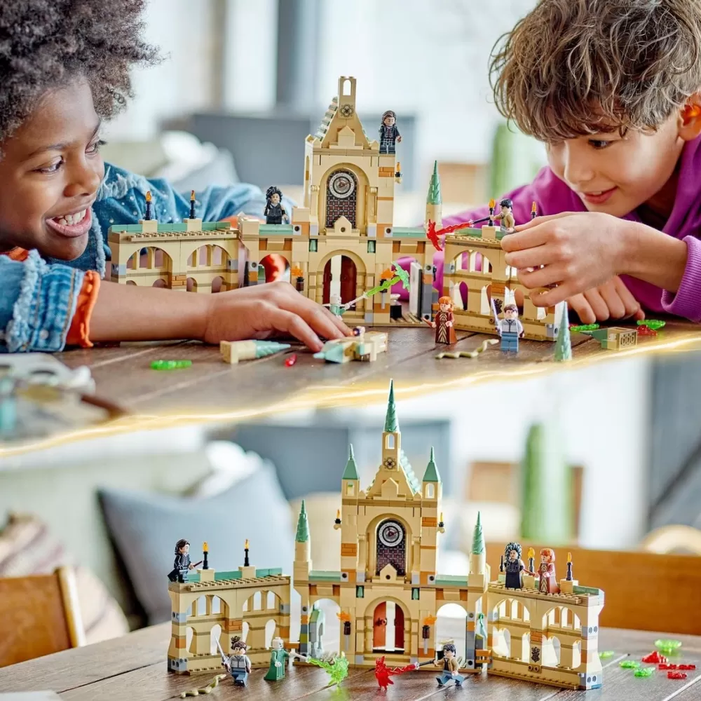 LEGO Puzzles Y Construcciones*Set De Construccion La Batalla De Hogwarts Wizarding World Harry Potter