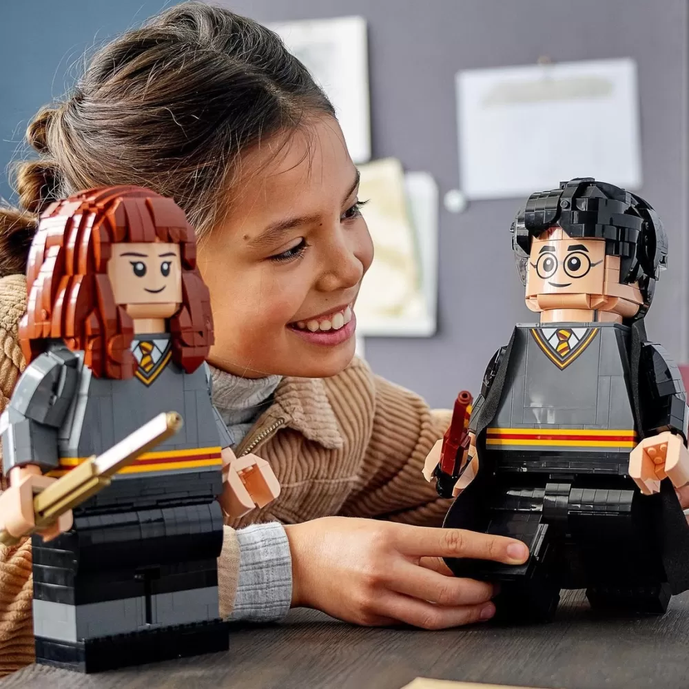 LEGO Puzzles Y Construcciones*Set De Juguete 2 Figuras Gigantes Para Construir Harry Potter Y Hermione Granger Wizarding World Harry Potter