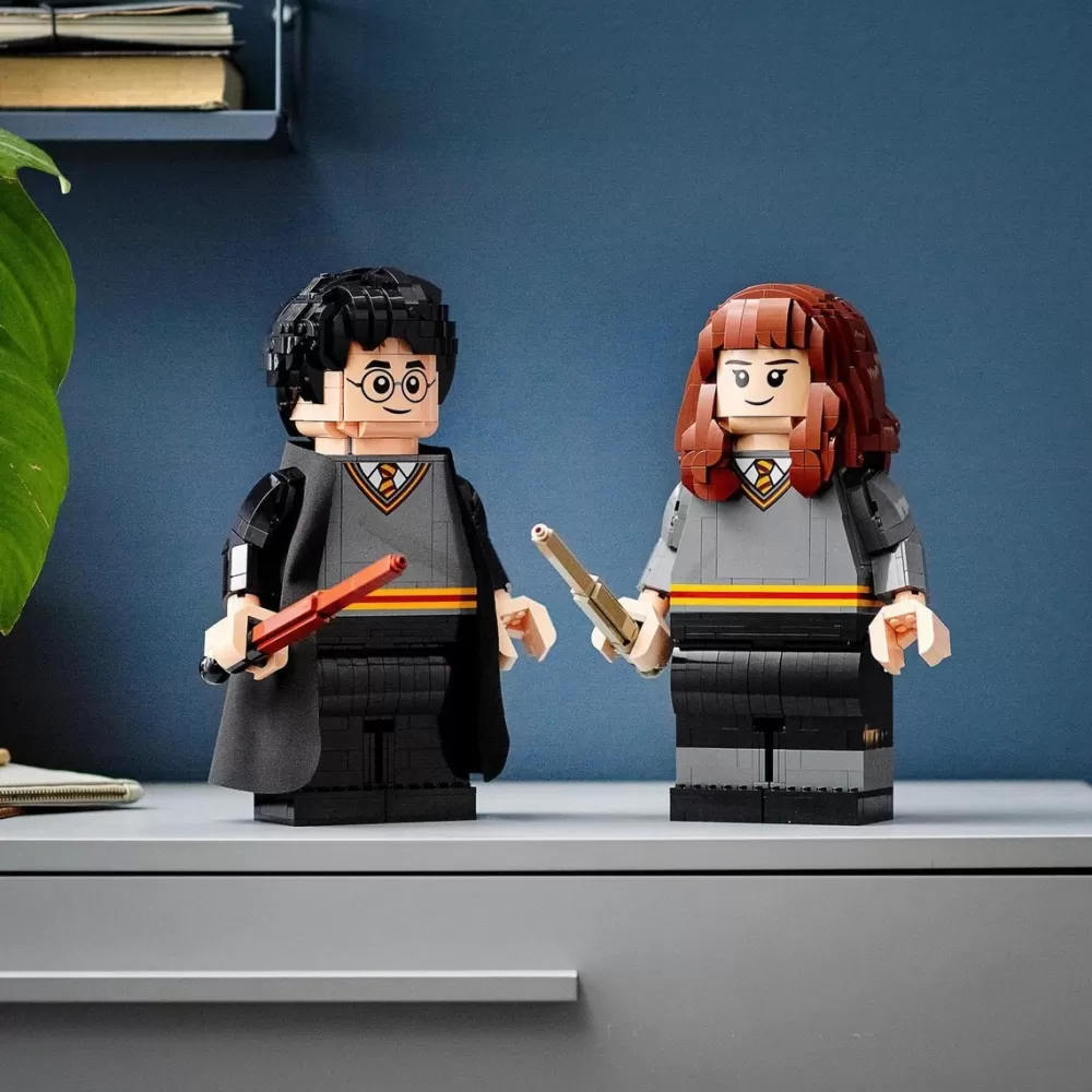 LEGO Puzzles Y Construcciones*Set De Juguete 2 Figuras Gigantes Para Construir Harry Potter Y Hermione Granger Wizarding World Harry Potter