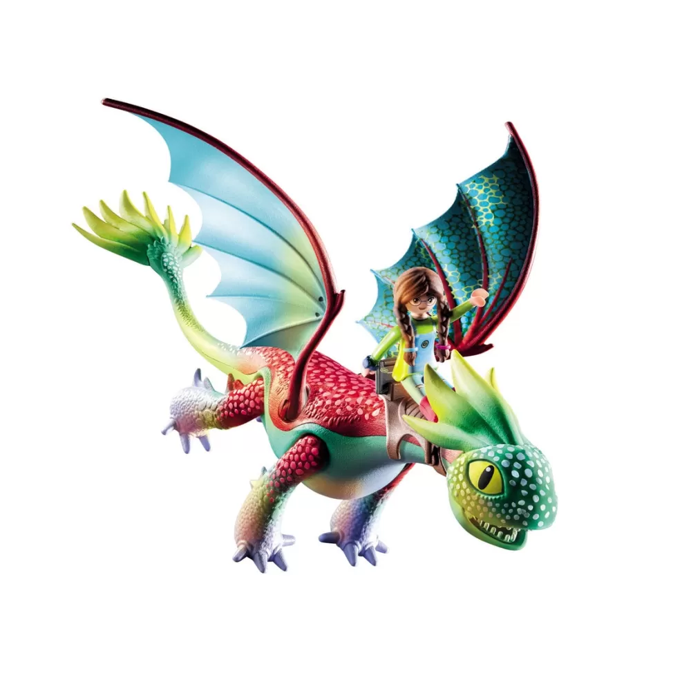 Playmobil Munecos Articulados*Set Dragons Nine Realms: Feathers & Alex Dreamworks Dragons