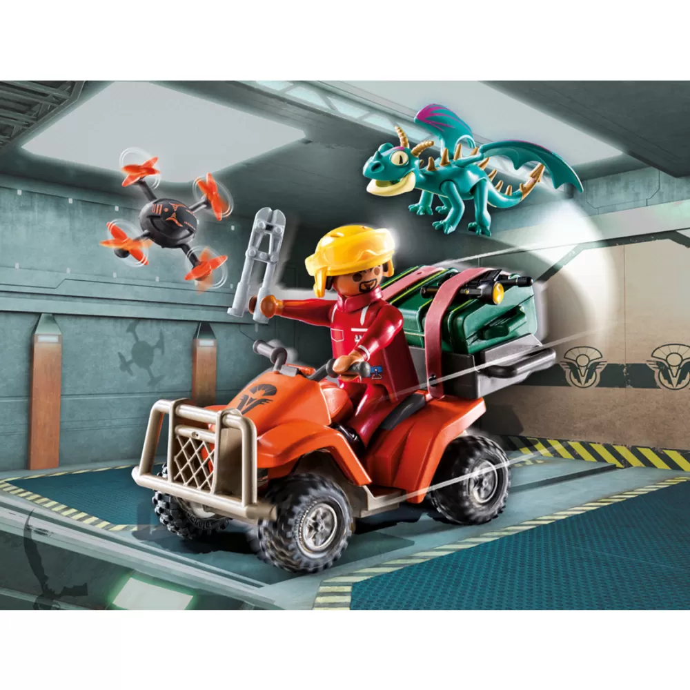 Playmobil Munecos Articulados*Set Dragons Nine Realms: Icaris Quad Dreamworks Dragons