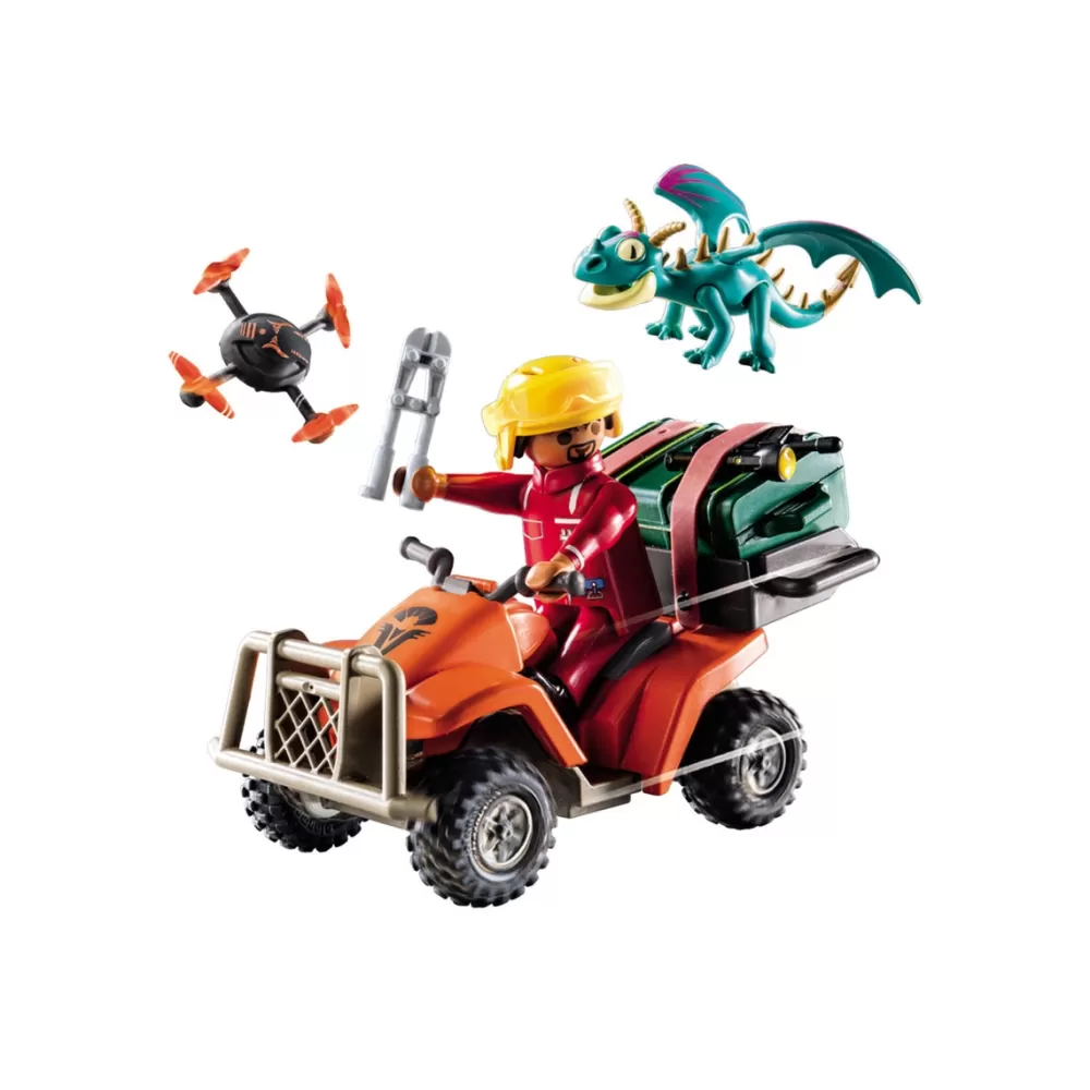 Playmobil Munecos Articulados*Set Dragons Nine Realms: Icaris Quad Dreamworks Dragons