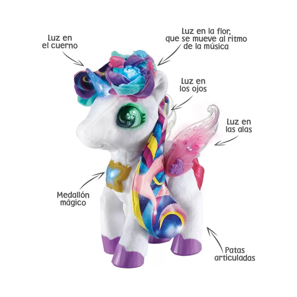 VTech Munecas Y Peluches*Skyla Maquillaje Magico, Unicornio De Peluche Mascota Interactiva