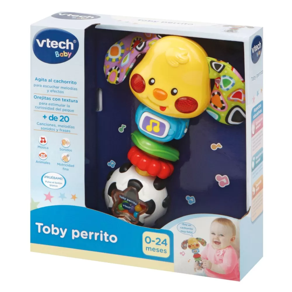 VTech Preescolar*Sonajero Mordedor Toby Perrito Para Bebe Baby