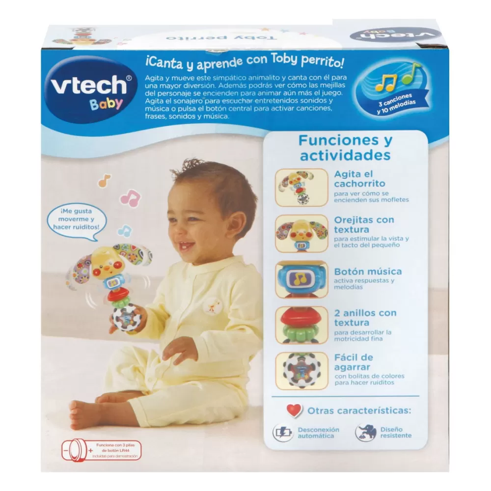 VTech Preescolar*Sonajero Mordedor Toby Perrito Para Bebe Baby