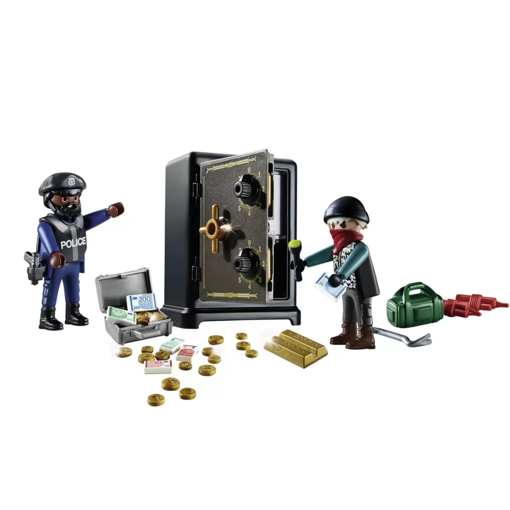 Playmobil Munecos Articulados*Starter Pack Caja Fuerte City Action