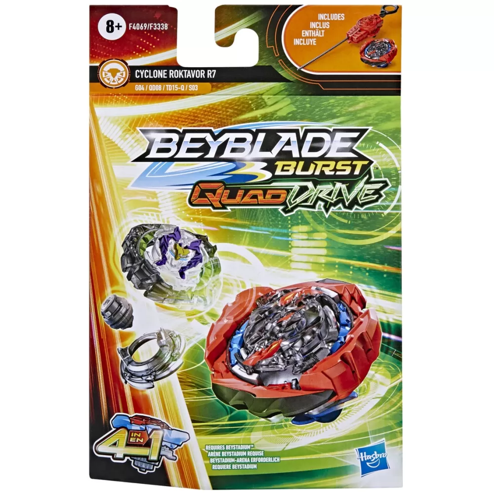 Beyblade Munecos Articulados*Starter Pack Peonza Burst Quad Drive Bb