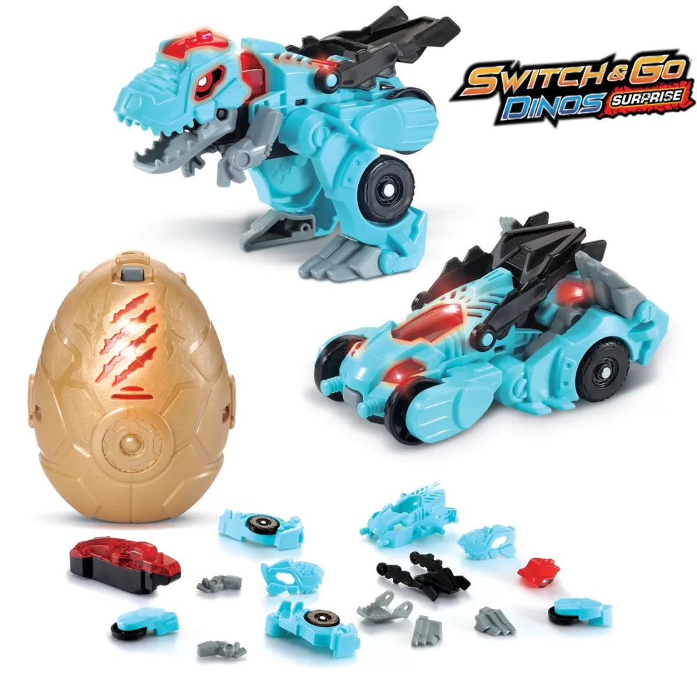 VTech Munecos Articulados*Switch&Go Dinos Surtido Huevos Sorpresa Para Coleccionar De Juguete 2 En 1 Transformable Dino-Car