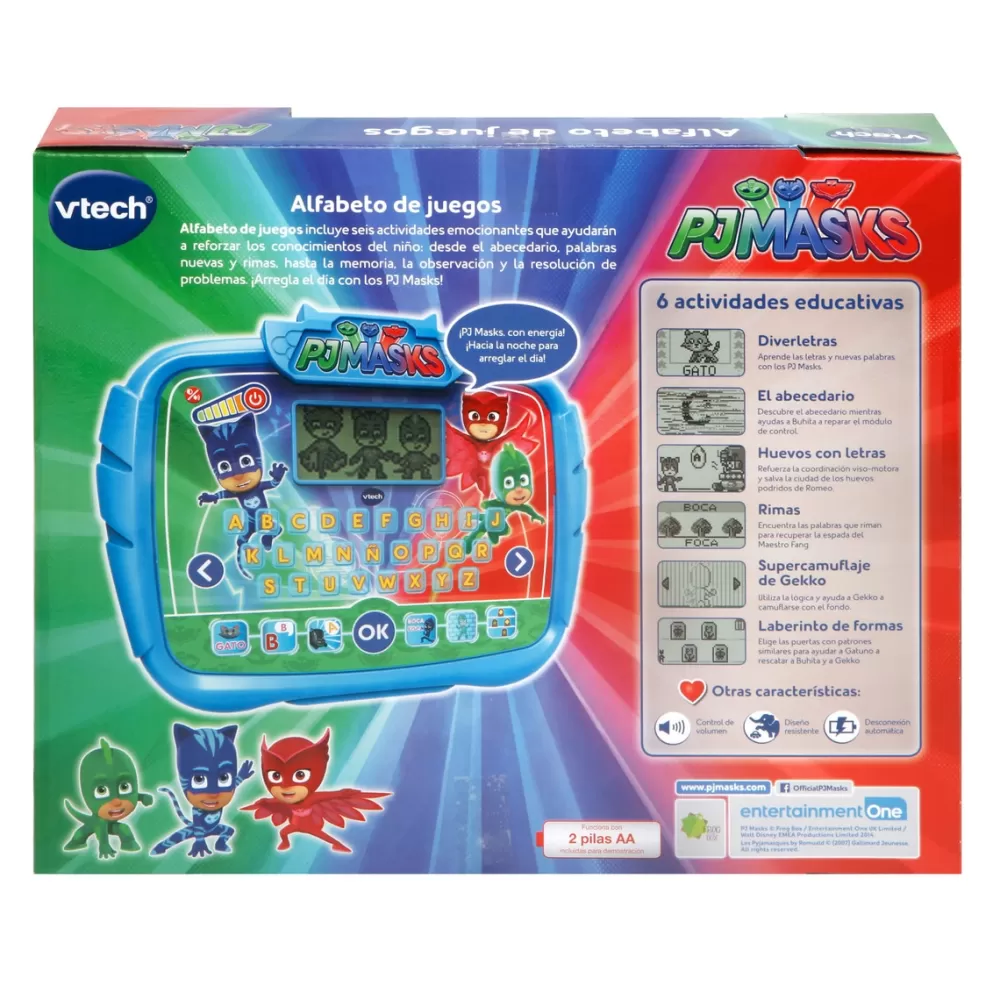 VTech Electronicos*Tablet Educativa De Aprendizaje Alfabeto De Juegos Pj Masks