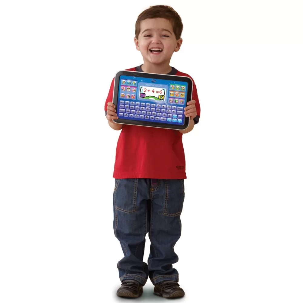 VTech Electronicos*Tablet Little App Azul Tableta Educativa Infantil Para Aprender En Casa Con Contenido Especial Para Ninos