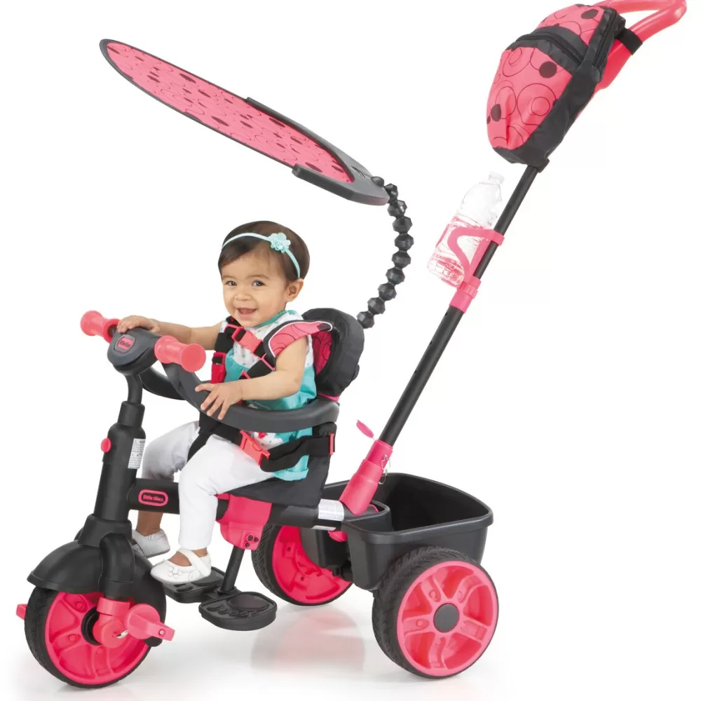 Little Tikes Bicicletas, Correpasillos, Triciclos*Triciclo Deluxe 4 En 1 Rosa Neon