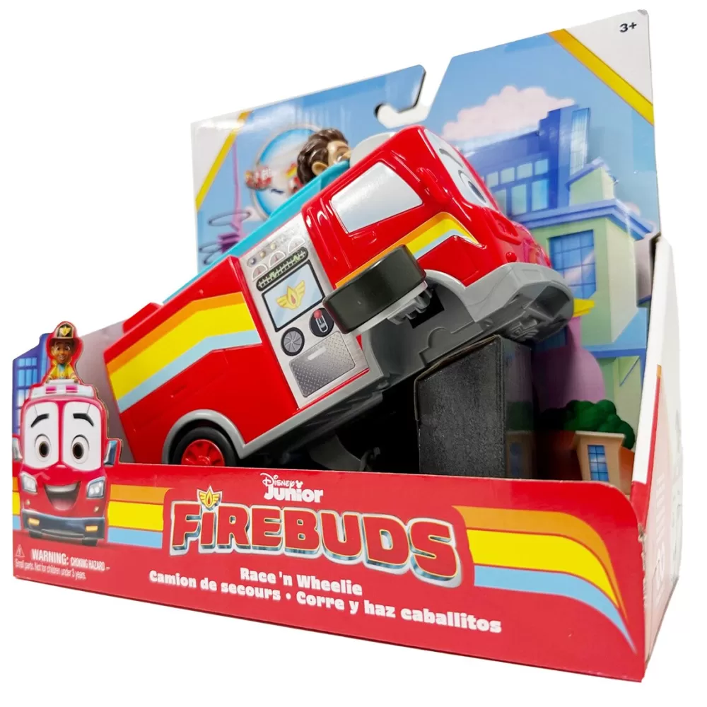 Spin Master Preescolar*Vehiculo Accion Bo Y Flash Unidad De Rescate Firebuds Disney Junior