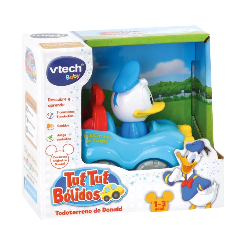 VTech Preescolar*Vehiculo De Juguete Con Los Magicos Personajes De Disney Tut Tut Bolidos Baby