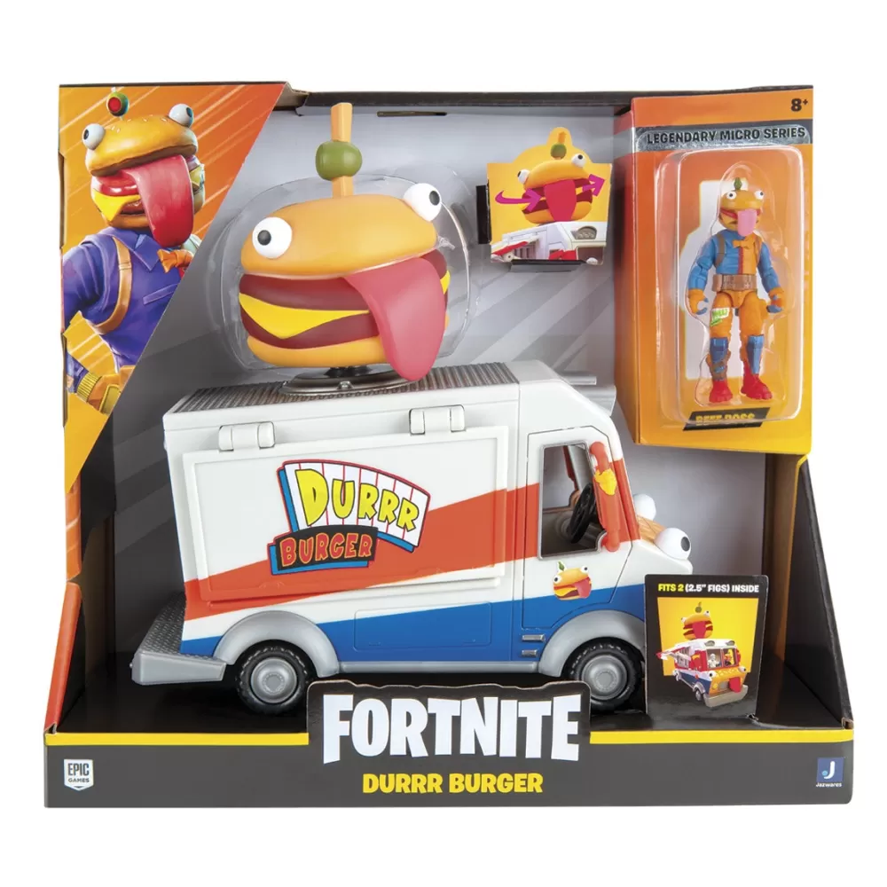 Toy Partner Munecos Articulados*Vehiculo Micro Feature Durr Burger Food Truck Fortnite