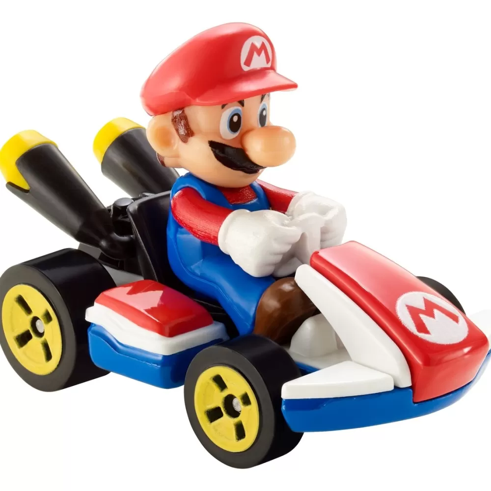 Hot Wheels Coches, Circuitos Y Radiocontrol*Vehiculos De Super Mario Kart Coches De Juguetes Mario Bros